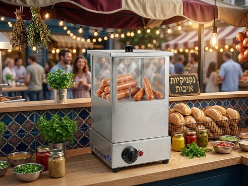 מכשיר-נקניקיות-מקצועי-לאידוי